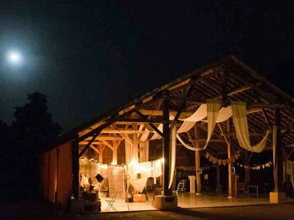 éclairage nocturne domaine mariage proche de Toulouse